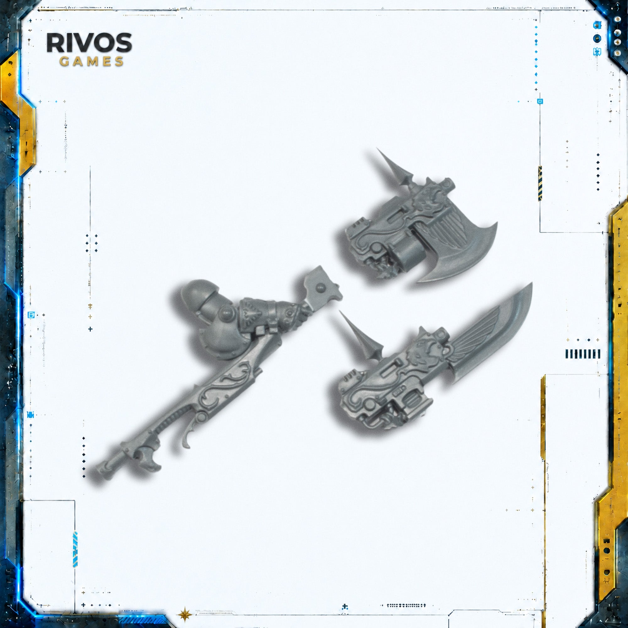 Warhammer 40K Adeptus Custodes Custodian Wardens Guardian Spear/Axe C - Bits (Bitz)