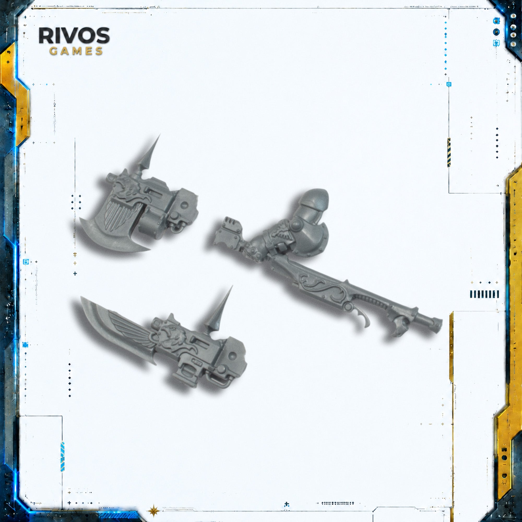 Warhammer 40K Adeptus Custodes Custodian Wardens Guardian Spear/Axe D - Bits (Bitz)