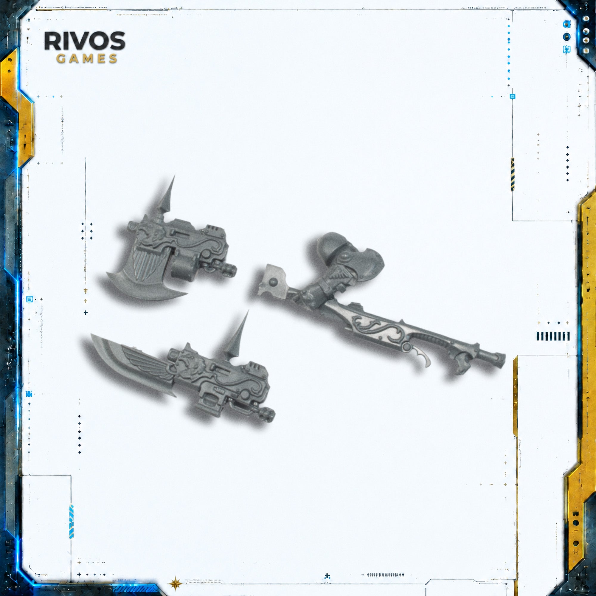 Warhammer 40K Adeptus Custodes Custodian Wardens Guardian Spear/Axe E - Bits (Bitz)