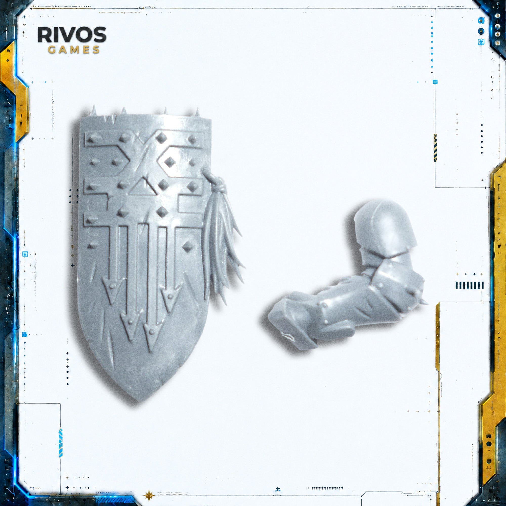 Warhammer Blades of Khorne Skullcrushers Shield D - Bits (Bitz)