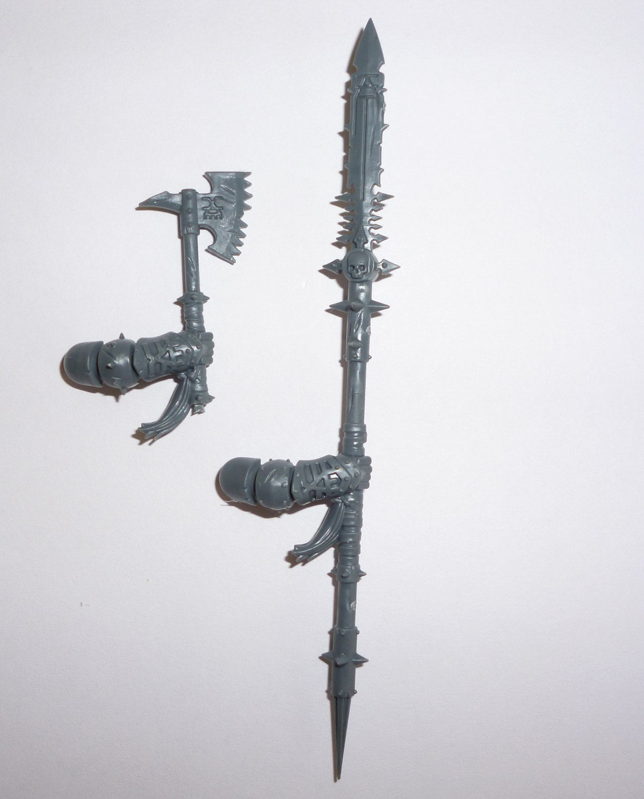 Blades of Khorne Skullcrushers Lance and Axe B - Age of Sigmar - Authentic Sprue