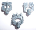 Blades of Khorne Skullcrushers Heads A x 3 - Age of Sigmar - Conversion Part