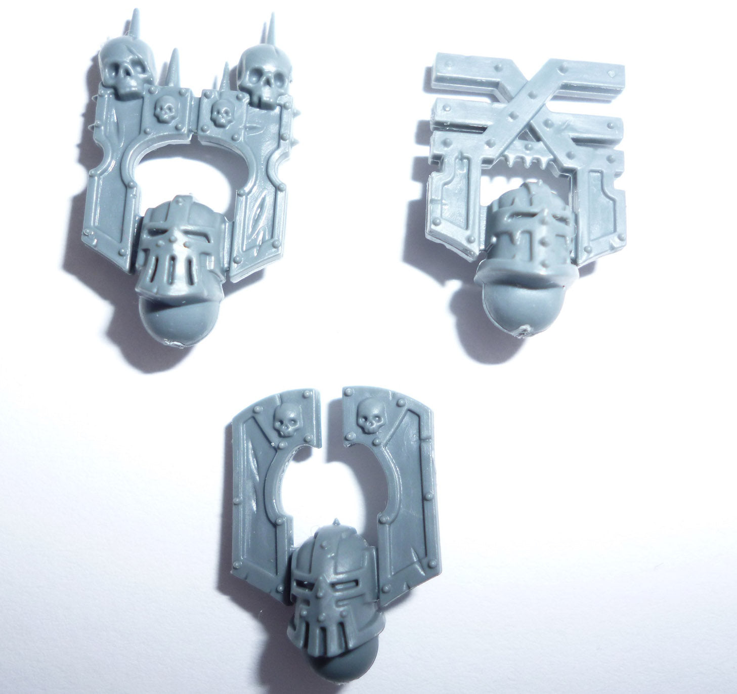 Blades of Khorne Skullcrushers Heads B x 3 - Age of Sigmar - Kitbash Bit