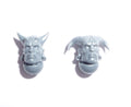 Blades of Khorne Skullcrushers Heads C x 2 - Age of Sigmar - Spare Part