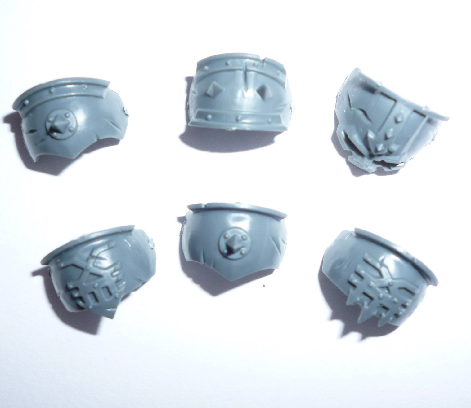 Blades of Khorne Skullcrushers Shoulder Pads x 6 - Age of Sigmar - Spare Part