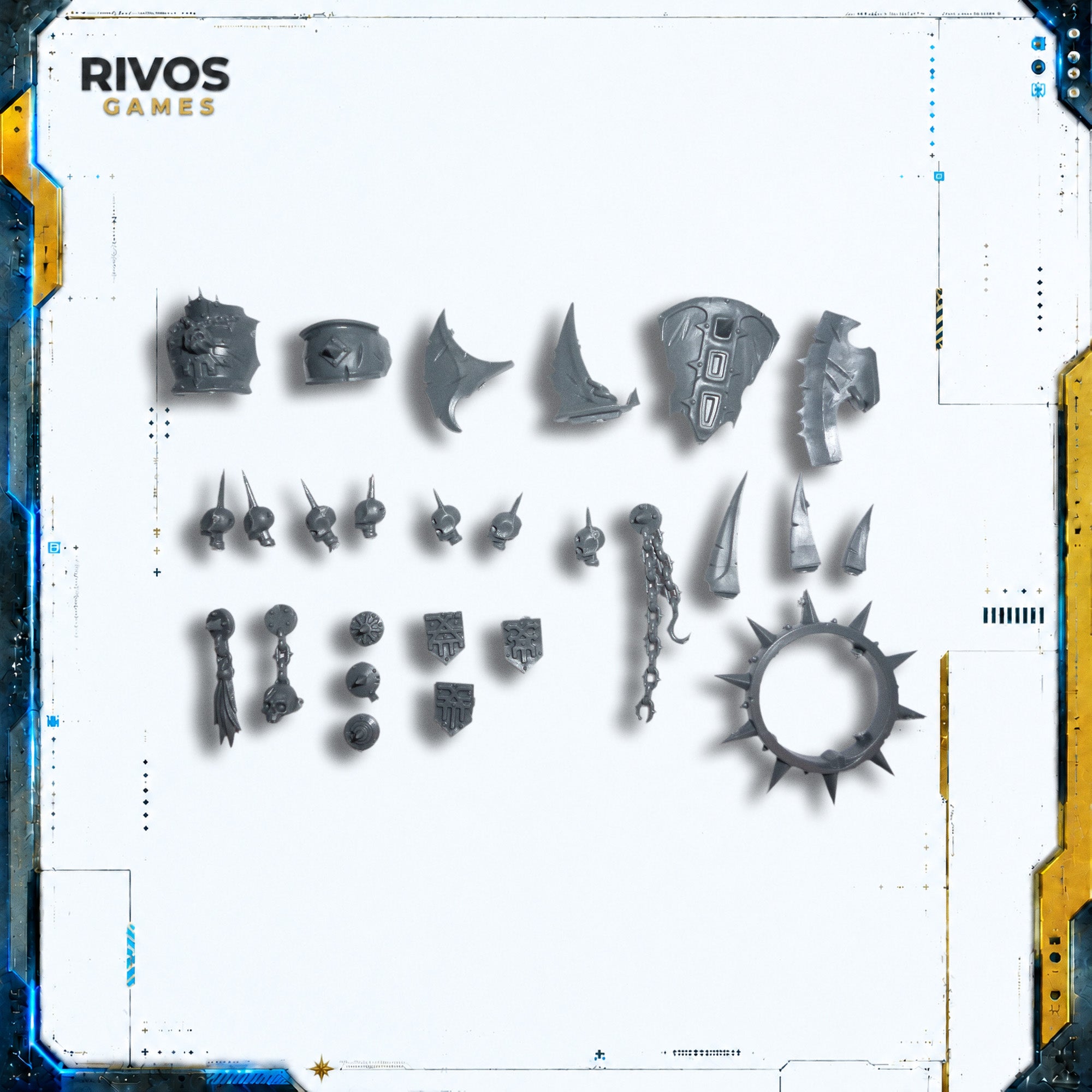Warhammer Blades of Khorne Skullcrushers Accessories - Bits (Bitz)