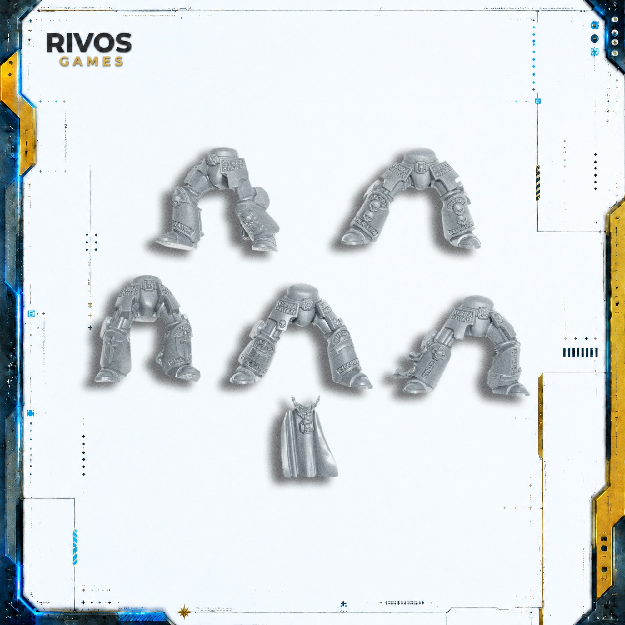Warhammer 40K Grey Knights Terminator Squad Legs x 5 - Bits (Bitz)