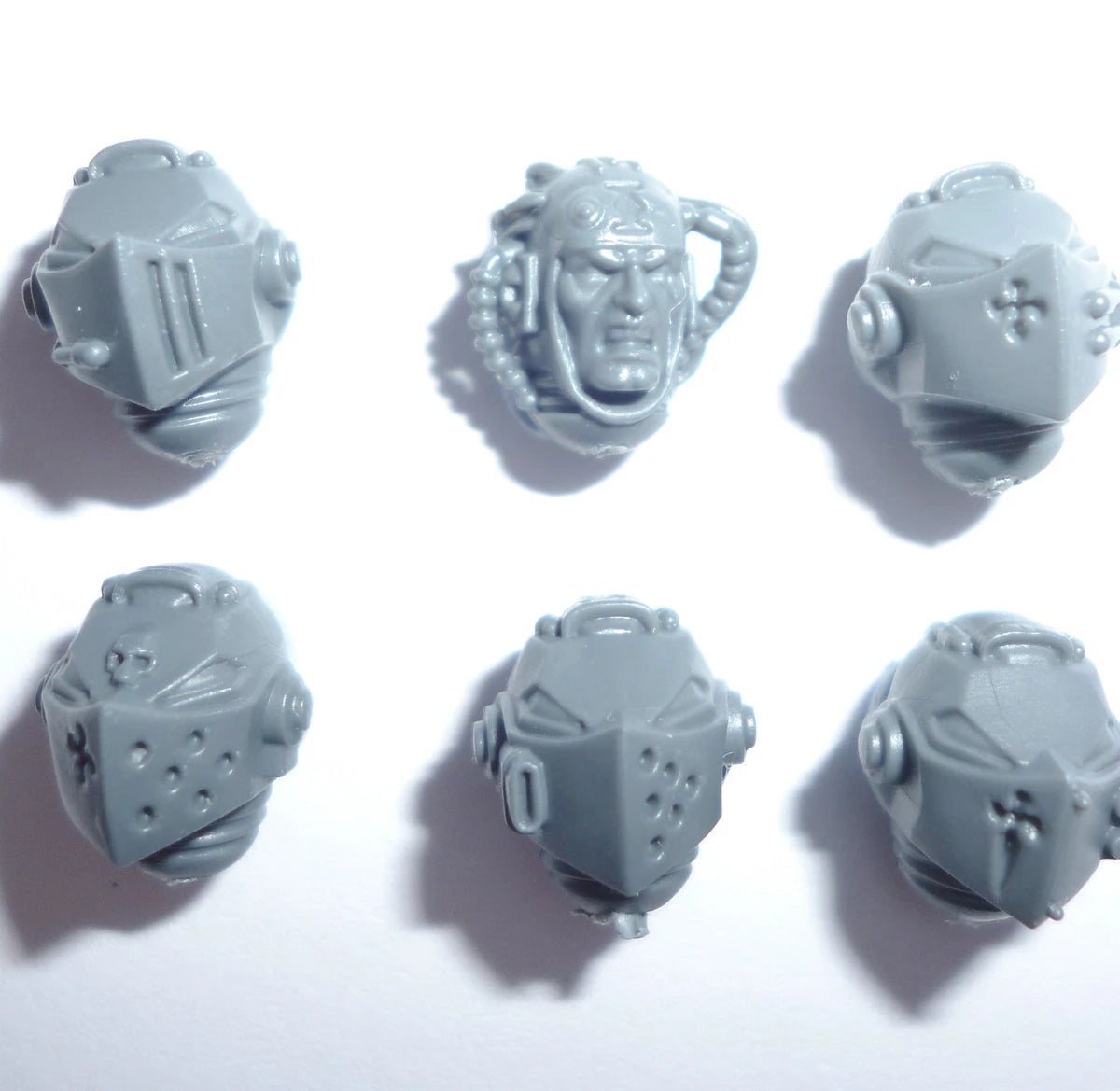 Warhammer 40K Grey Knights Terminator Squad Heads x 6 B Bits Bitz