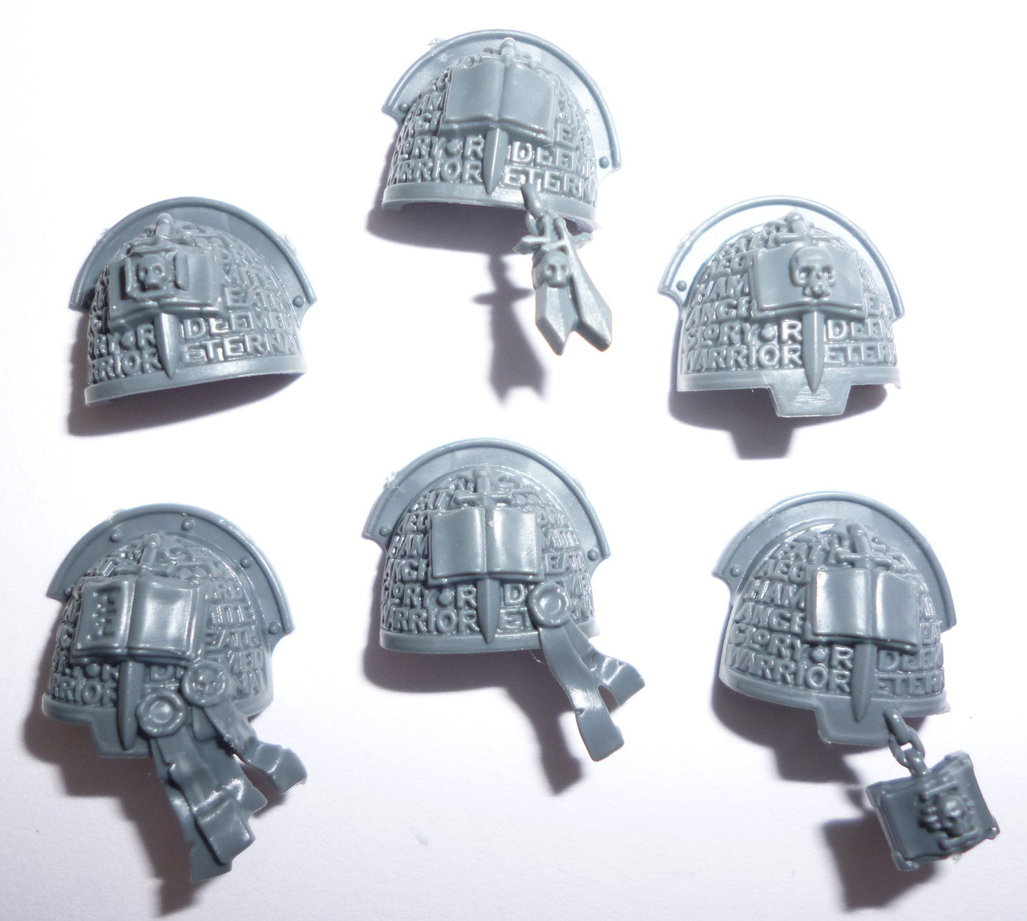 Grey Knights Terminator Squad Shoulder Pads x 6 A - Warhammer - Spare Part