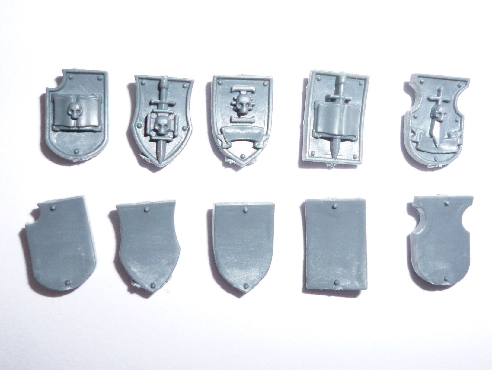 Grey Knights Terminator Squad Shoulder Shields x 10 A - Warhammer - Authentic Sprue