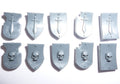 Grey Knights Terminator Squad Shoulder Shields x 10 B - Warhammer - Authentic Sprue