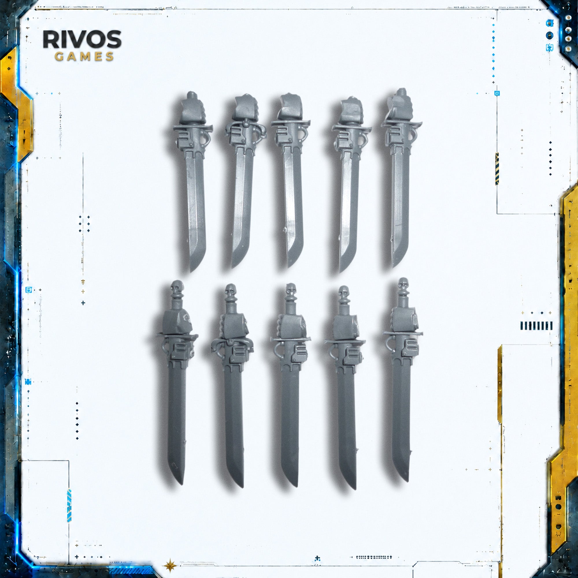 Warhammer 40K Grey Knights Terminator Squad Falchions x 10 - Bits (Bitz)