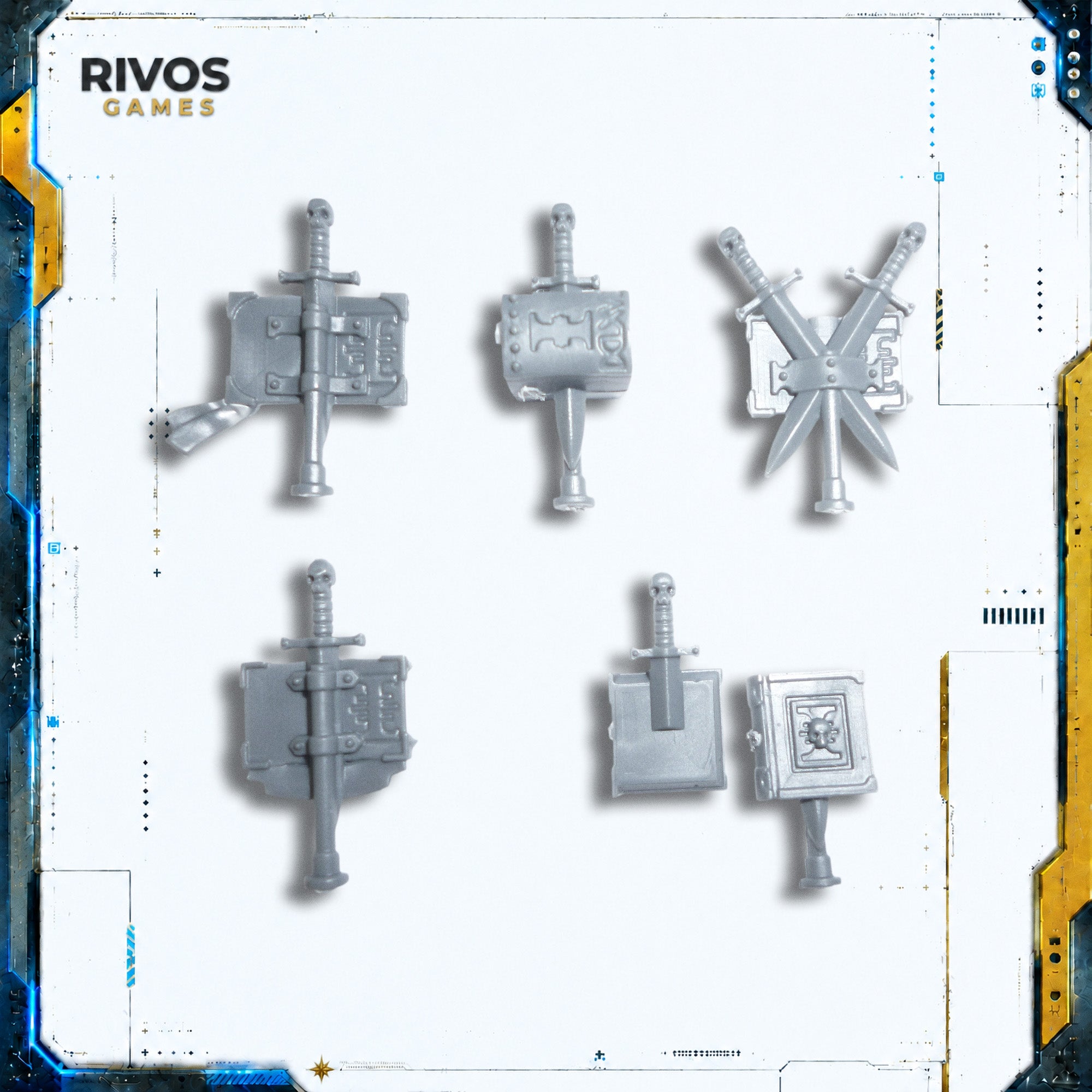 Warhammer 40K Grey Knights Terminator Squad Symbols x 5 - Bits (Bitz)