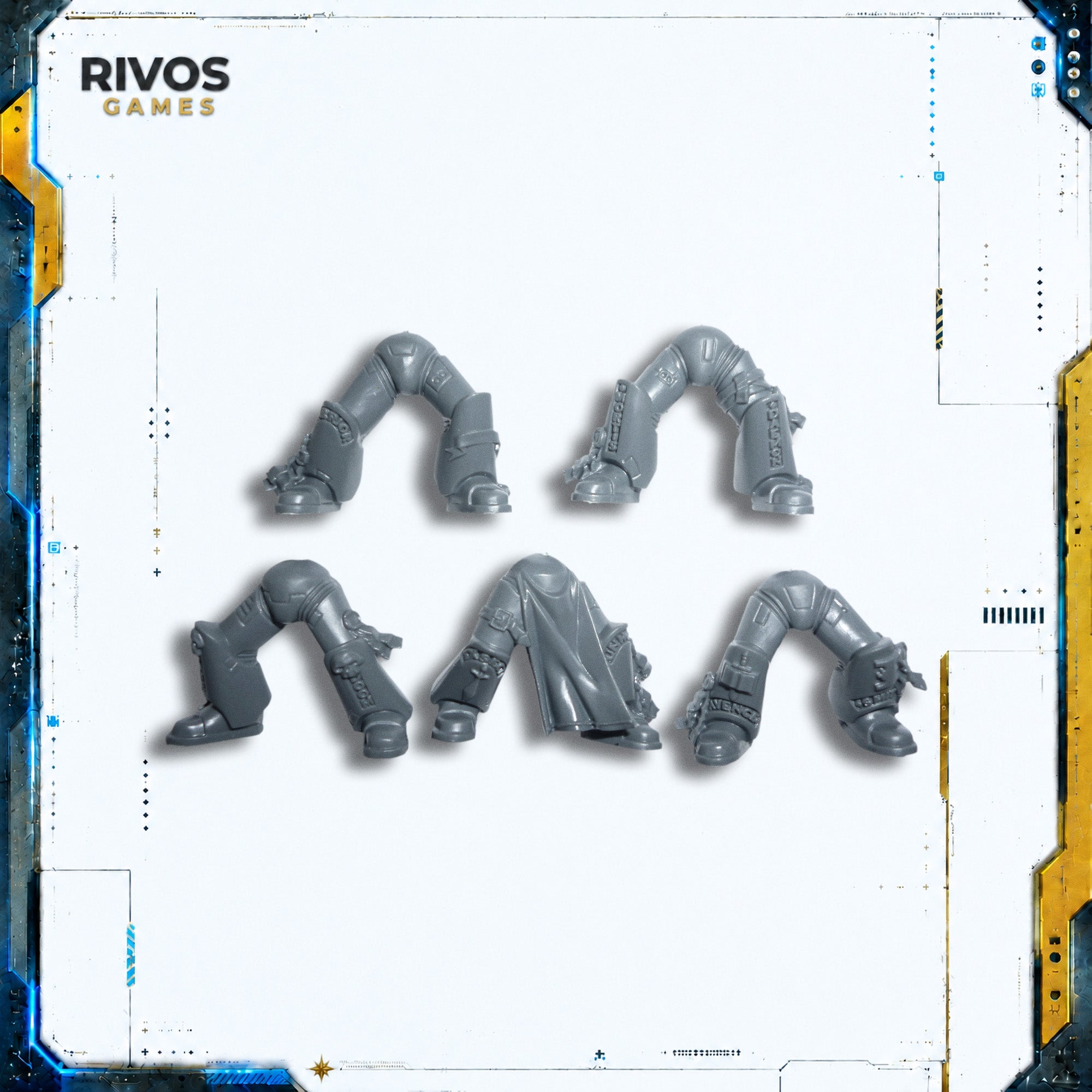 Warhammer 40K Grey Knights Strike Squad Legs x 5 - Bits (Bitz)