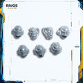 Warhammer 40K Grey Knights Strike Squad Heads x 7 - Bits (Bitz)