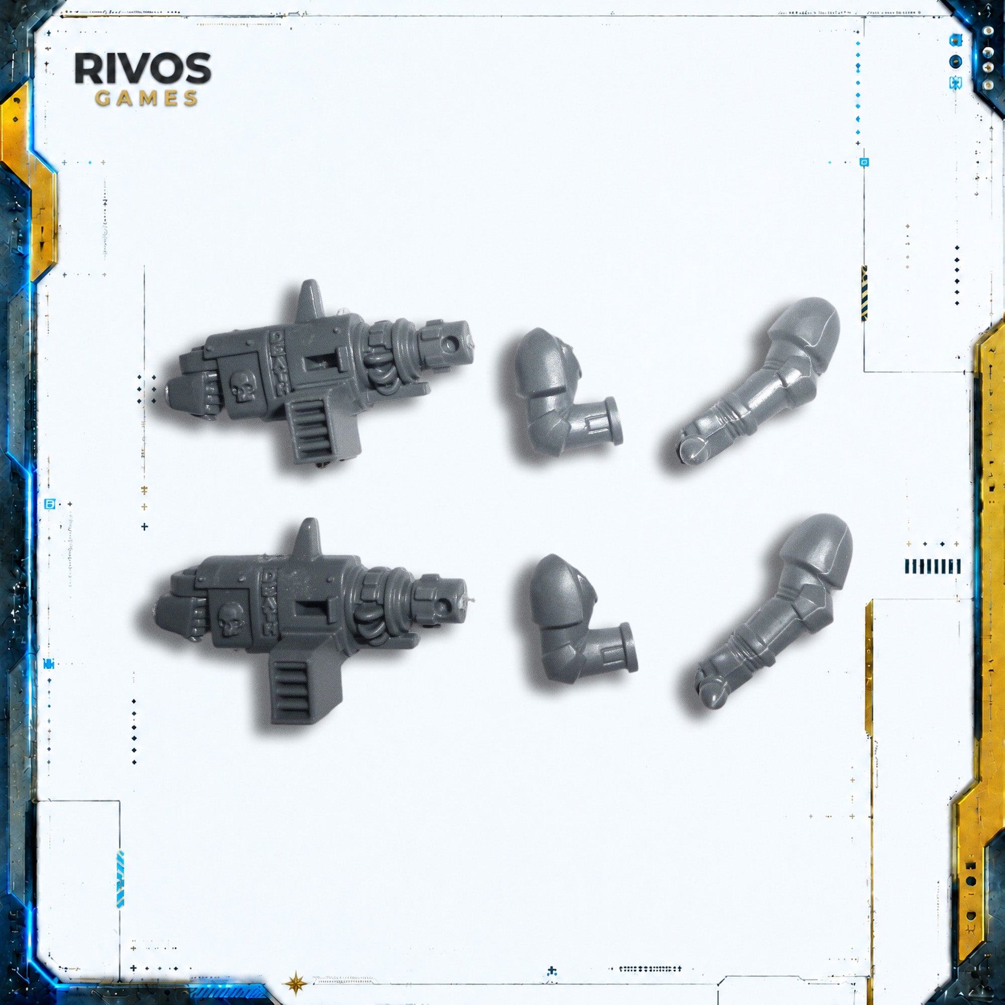 Warhammer 40K Grey Knights Strike Squad Psycannon x 2 - Bits (Bitz)