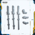 Warhammer 40K Grey Knights Strike Squad Halberds x 3 - Bits (Bitz)