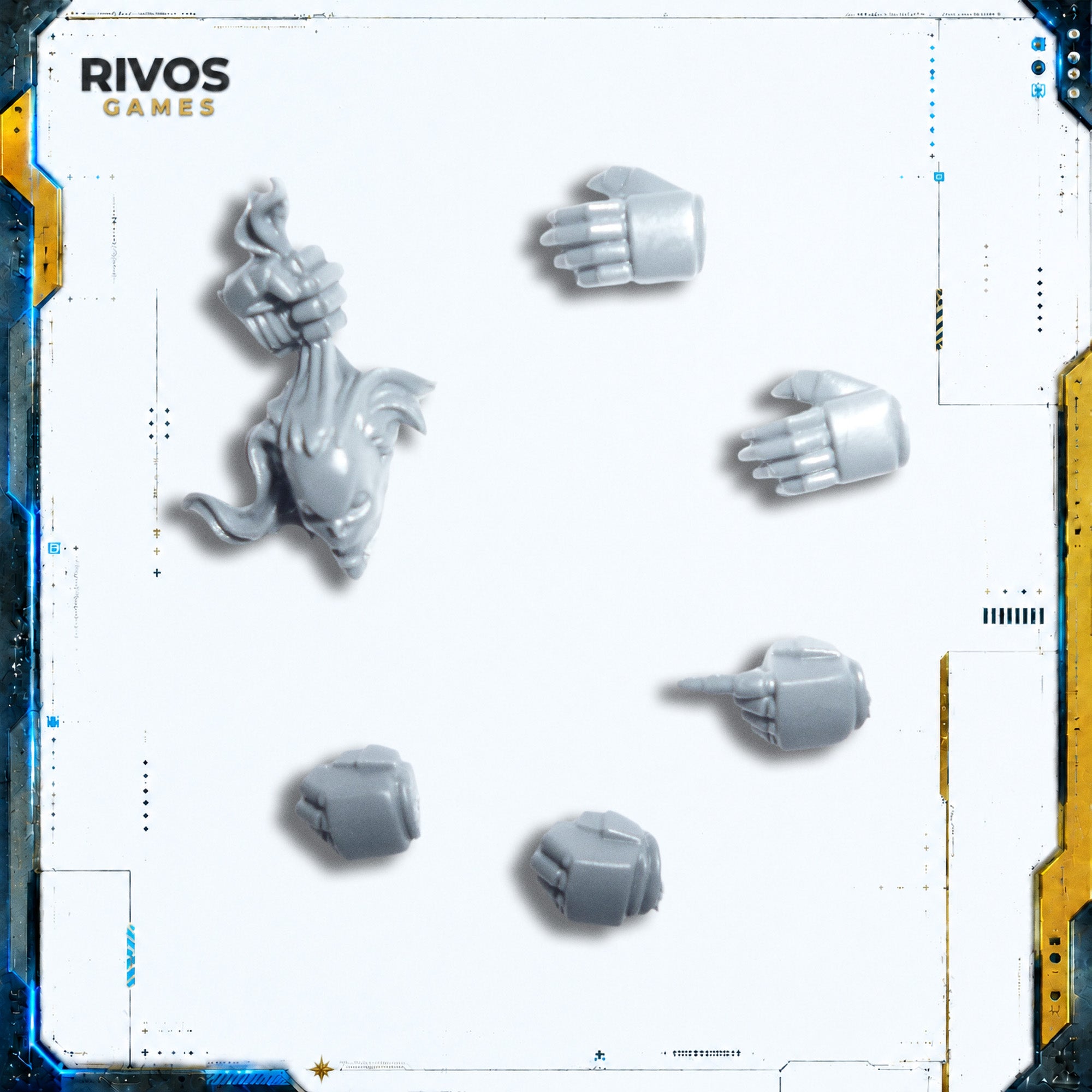 Warhammer 40K Grey Knights Strike Squad Hands x 6 - Bits (Bitz)