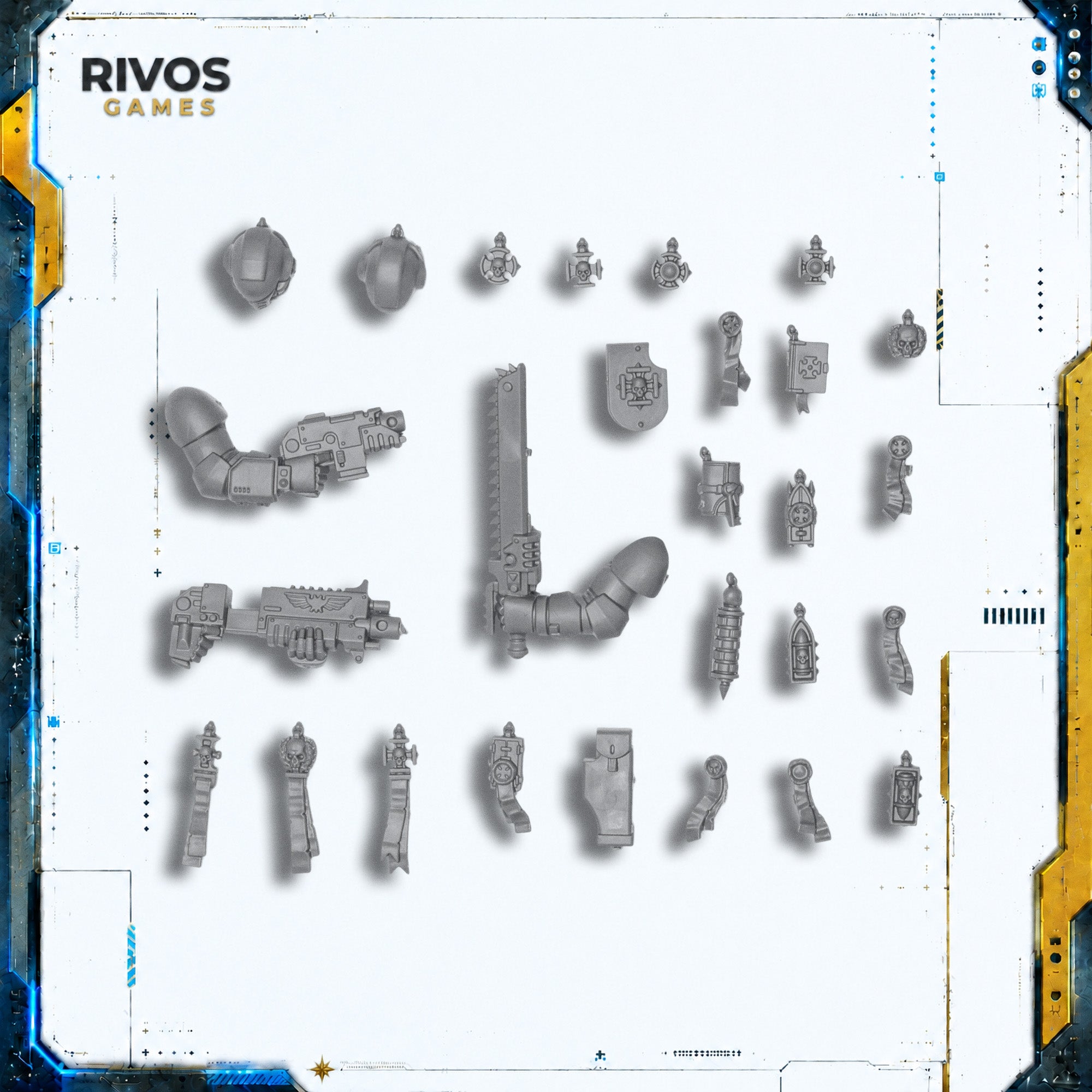 Warhammer 40K Space Marines Sternguard Veteran Squad Accessories - Bits (Bitz)