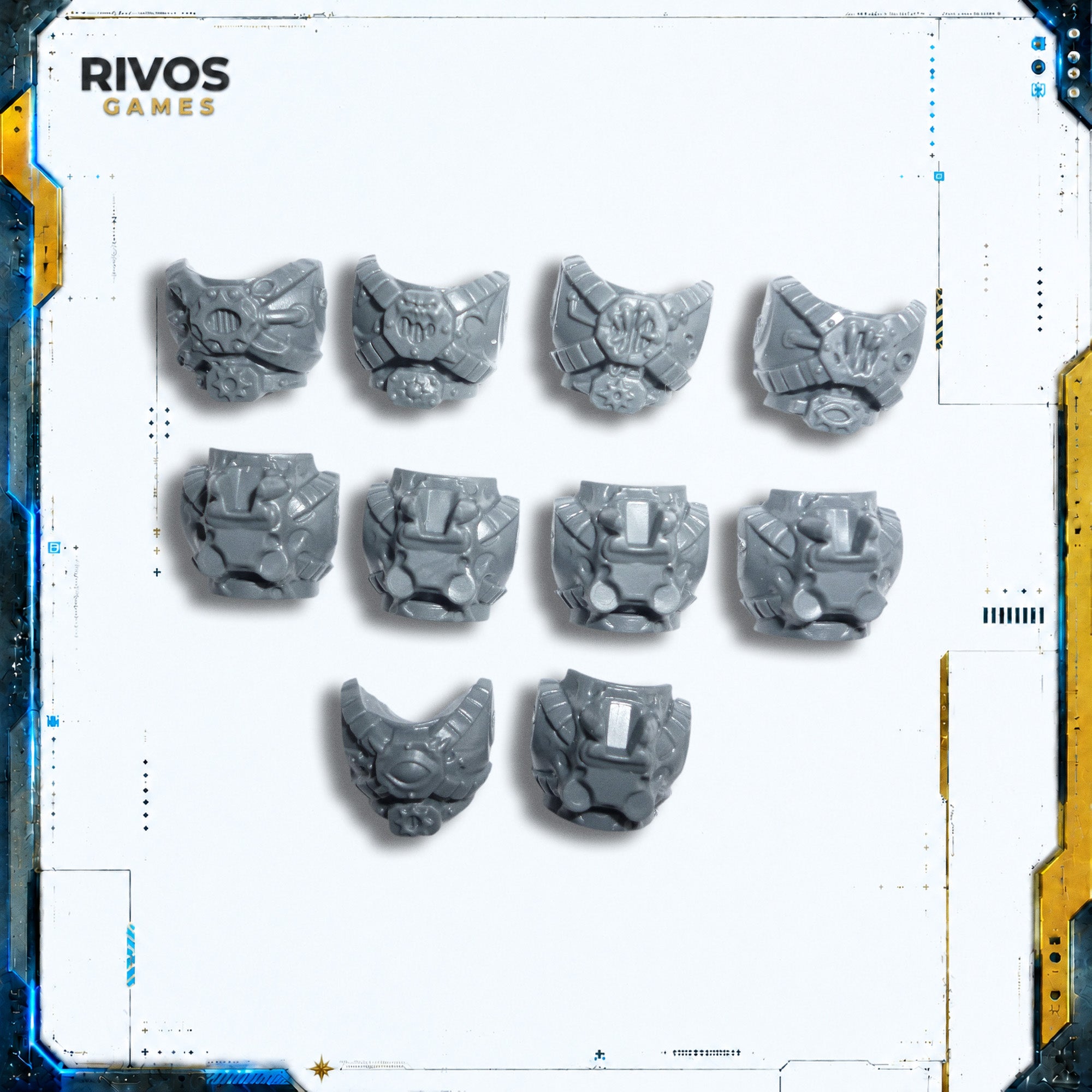 Warhammer 40K Chaos Space Marines Raptors Torso x 5 - Bits (Bitz)