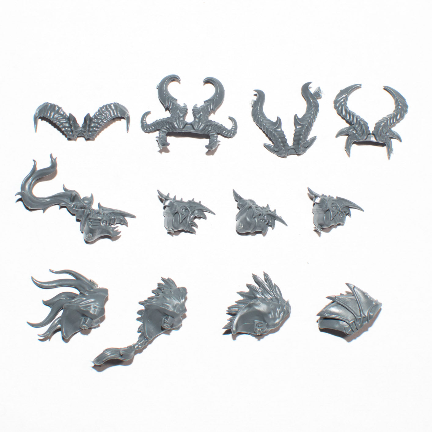 Disciples of Tzeentch Tzaangor Enlightened Heads x 4 - Age of Sigmar - Kitbash Bit