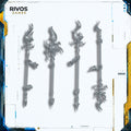 Warhammer Disciples of Tzeentch Tzaangor Enlightened Spears x 4 - Bits (Bitz)