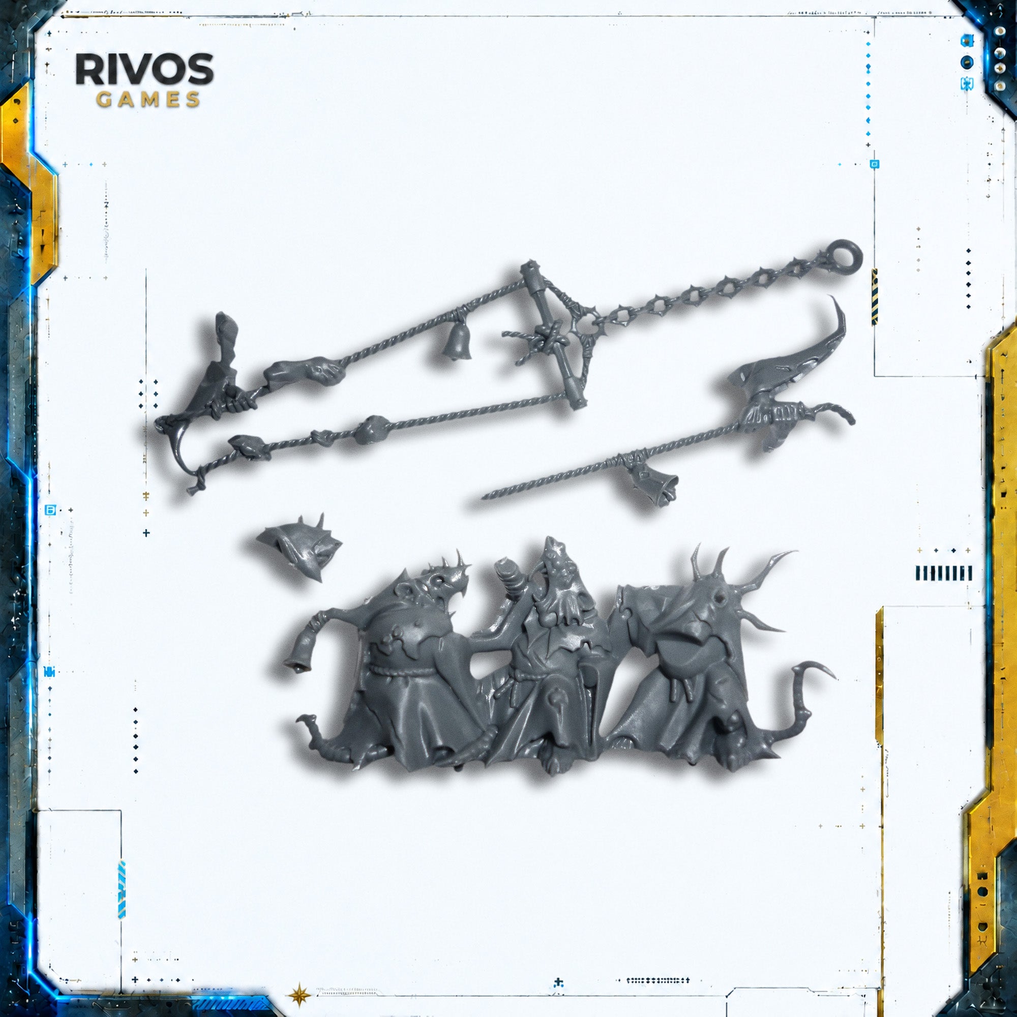 Warhammer Skaven Plague Furnace/Screaming Bell Plague Monks - Bits (Bitz)