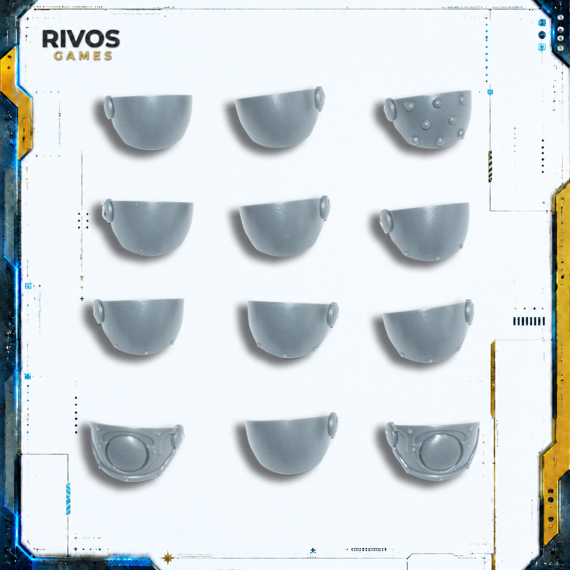 Horus Heresy Space Marines Tartaros Terminators Shoulder Pads x 12 - Bits (Bitz)