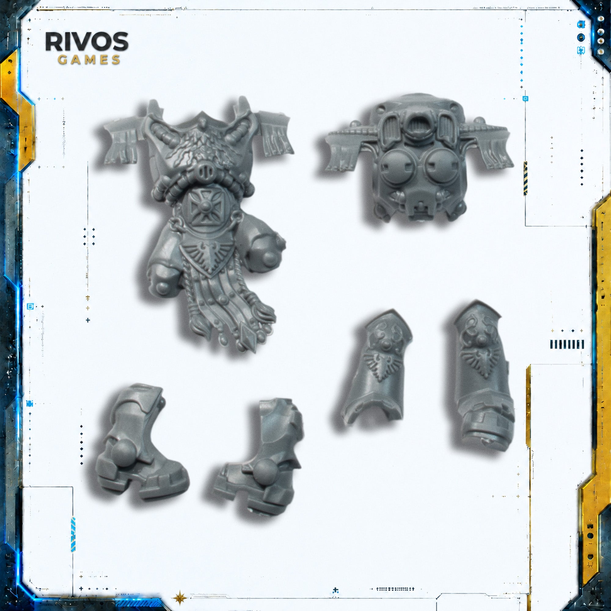 Warhammer 40K Adeptus Custodes Allarus Custodians Legs and Torso B - Bits (Bitz)