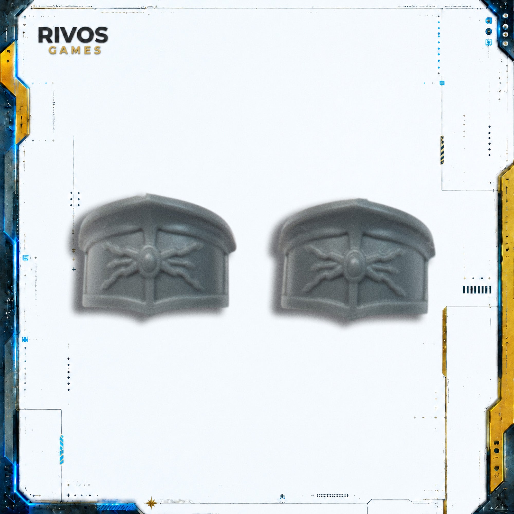 Warhammer 40K Adeptus Custodes Allarus Custodians Shoulder Pads x 2 A - Bits (Bitz)