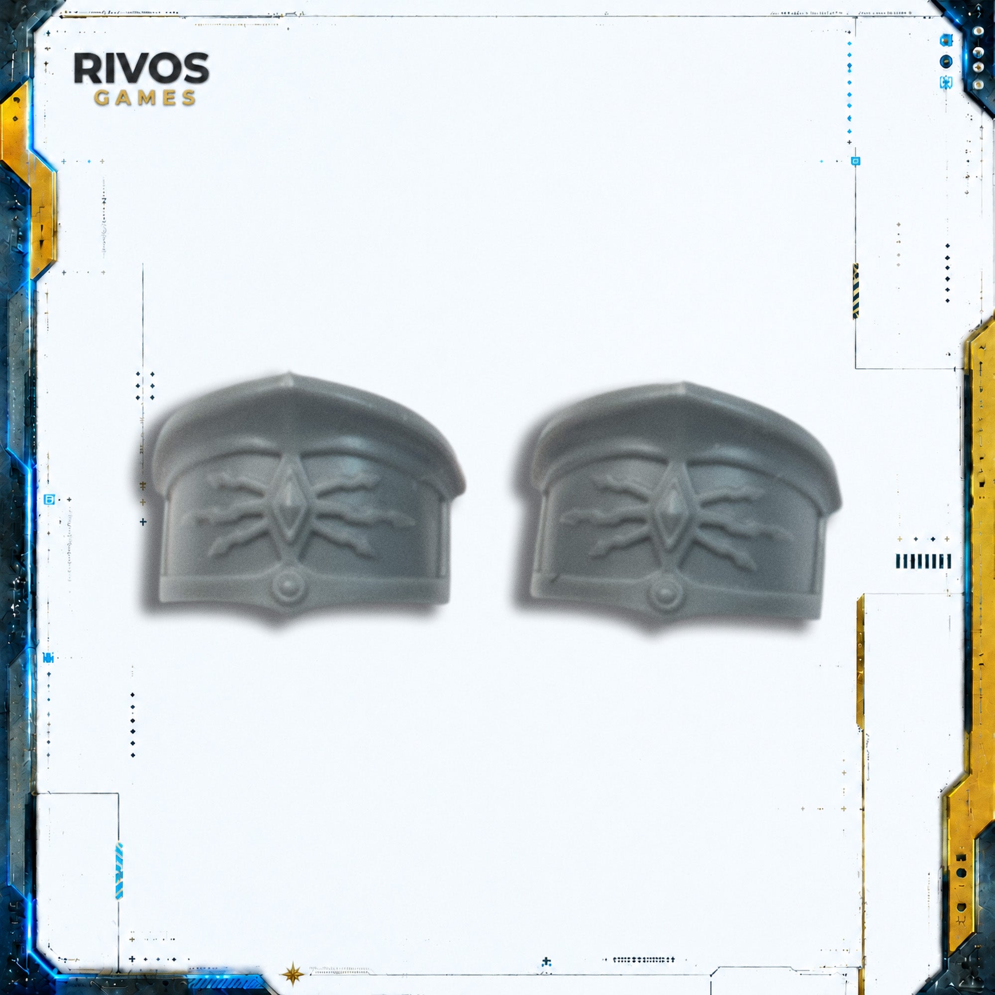 Warhammer 40K Adeptus Custodes Allarus Custodians Shoulder Pads x 2 C - Bits (Bitz)