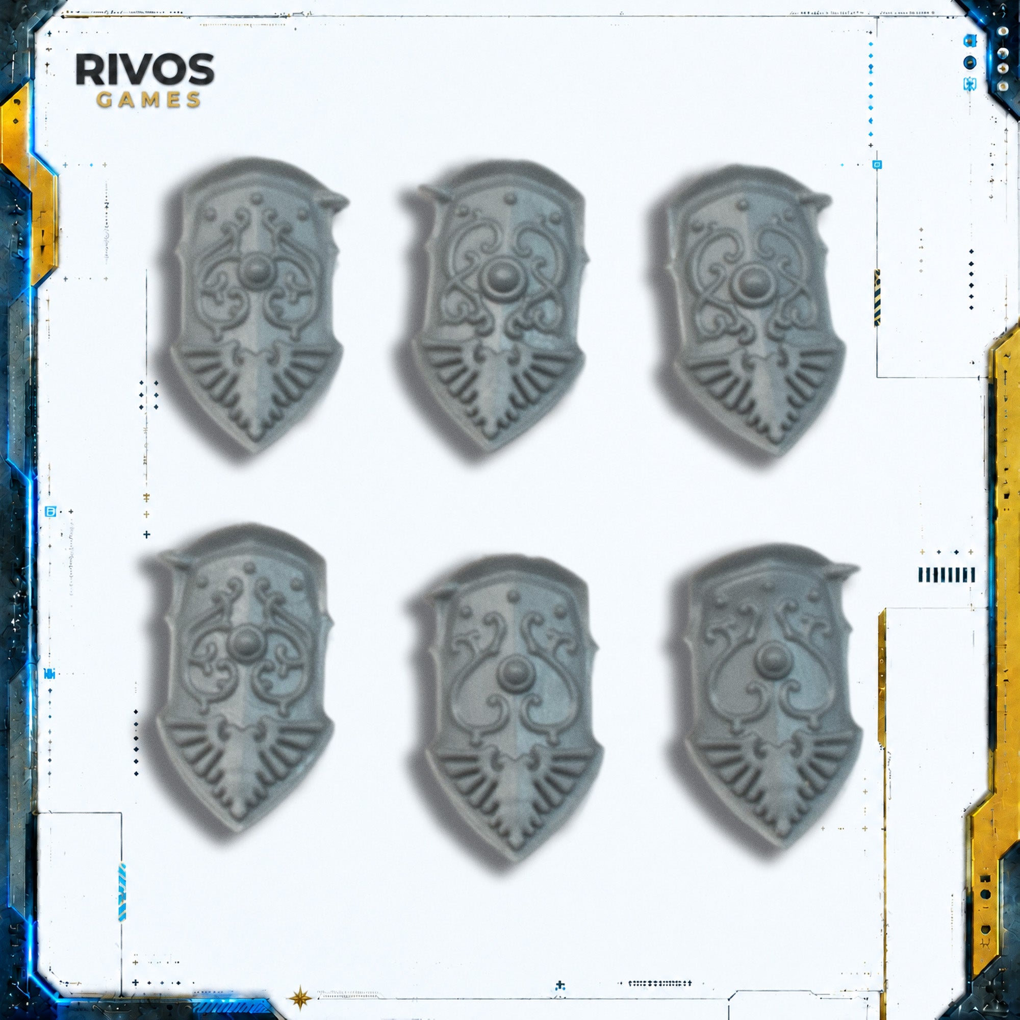 Warhammer 40K Adeptus Custodes Allarus Custodians Leg Armour x 6 - Bits (Bitz)