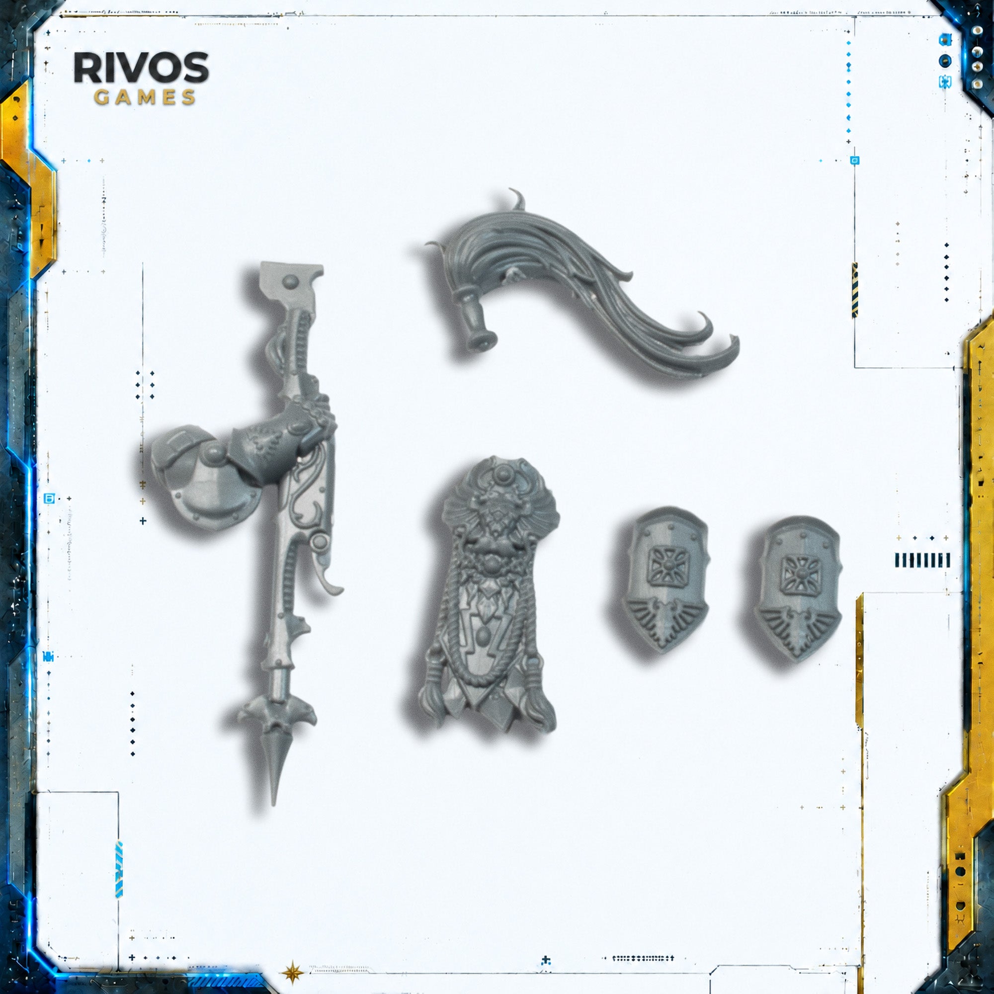Warhammer 40K Adeptus Custodes Allarus Custodians Captain Accessories - Bits (Bitz)