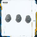 Warhammer 40K Adeptus Custodes Allarus Custodians Heads x 3 - Bits (Bitz)