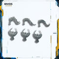Warhammer 40K Adeptus Custodes Allarus Custodians Plumes x 3 - Bits (Bitz)