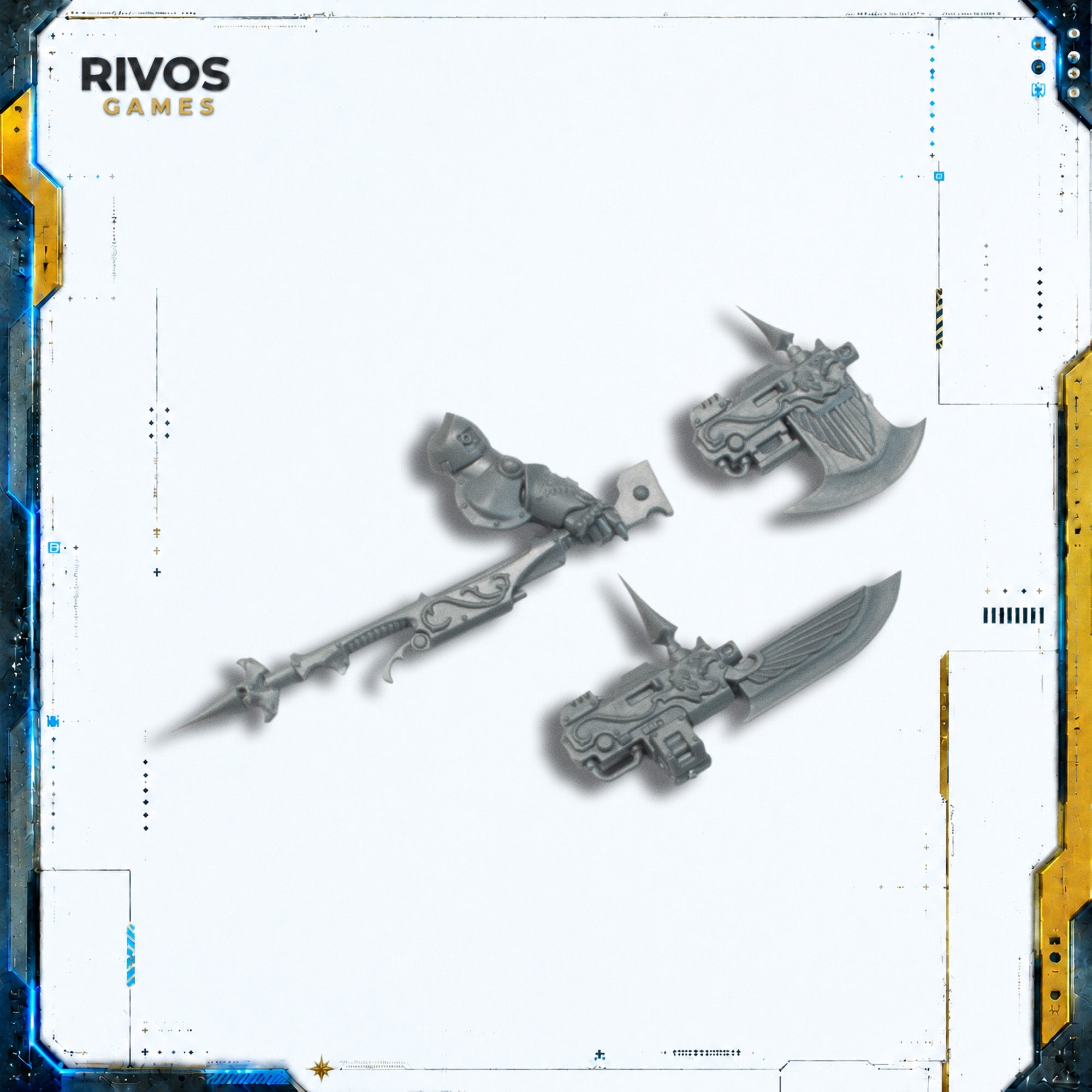 Warhammer 40K Adeptus Custodes Allarus Custodians Guardian Spear/Axe A - Bits (Bitz)