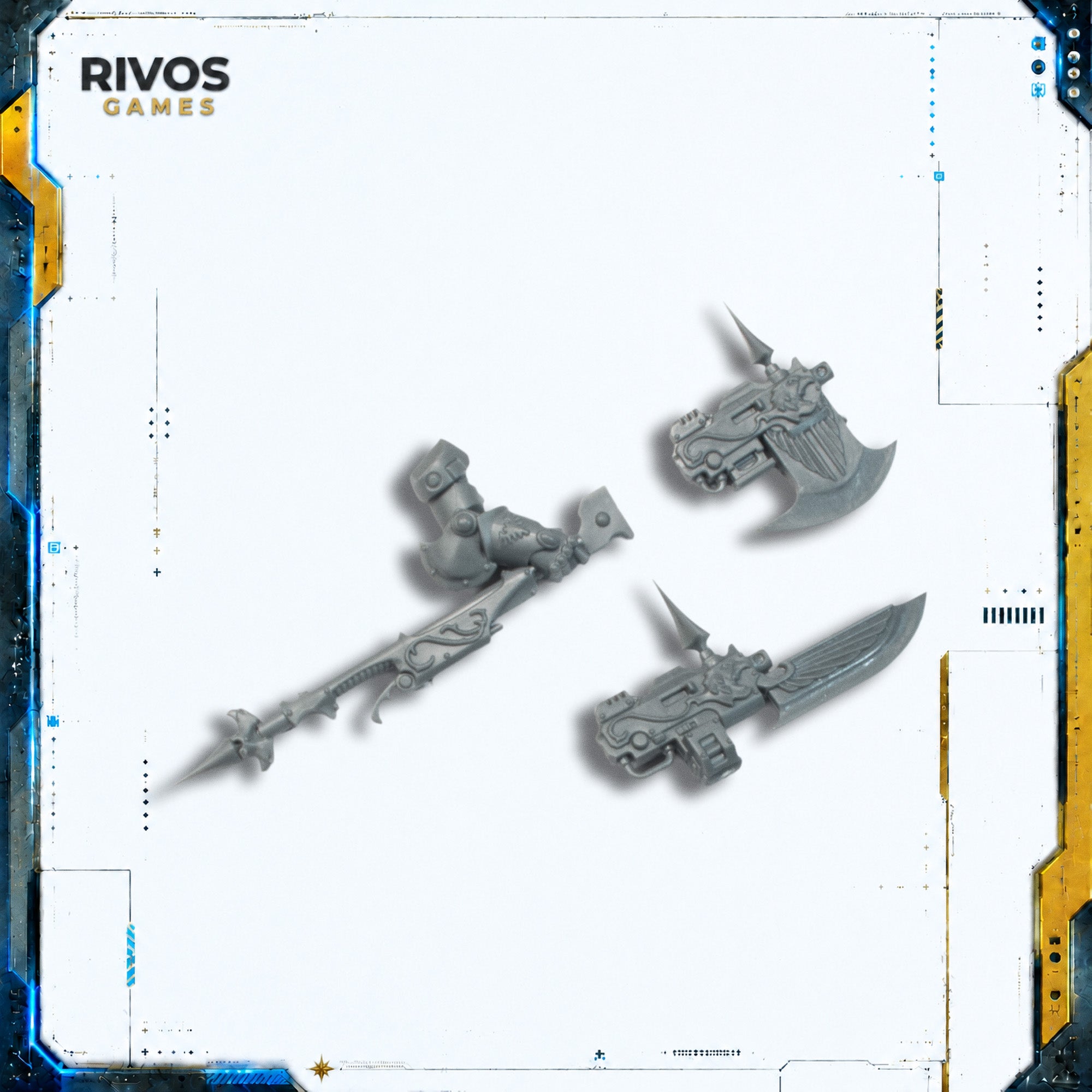 Warhammer 40K Adeptus Custodes Allarus Custodians Guardian Spear/Axe B - Bits (Bitz)