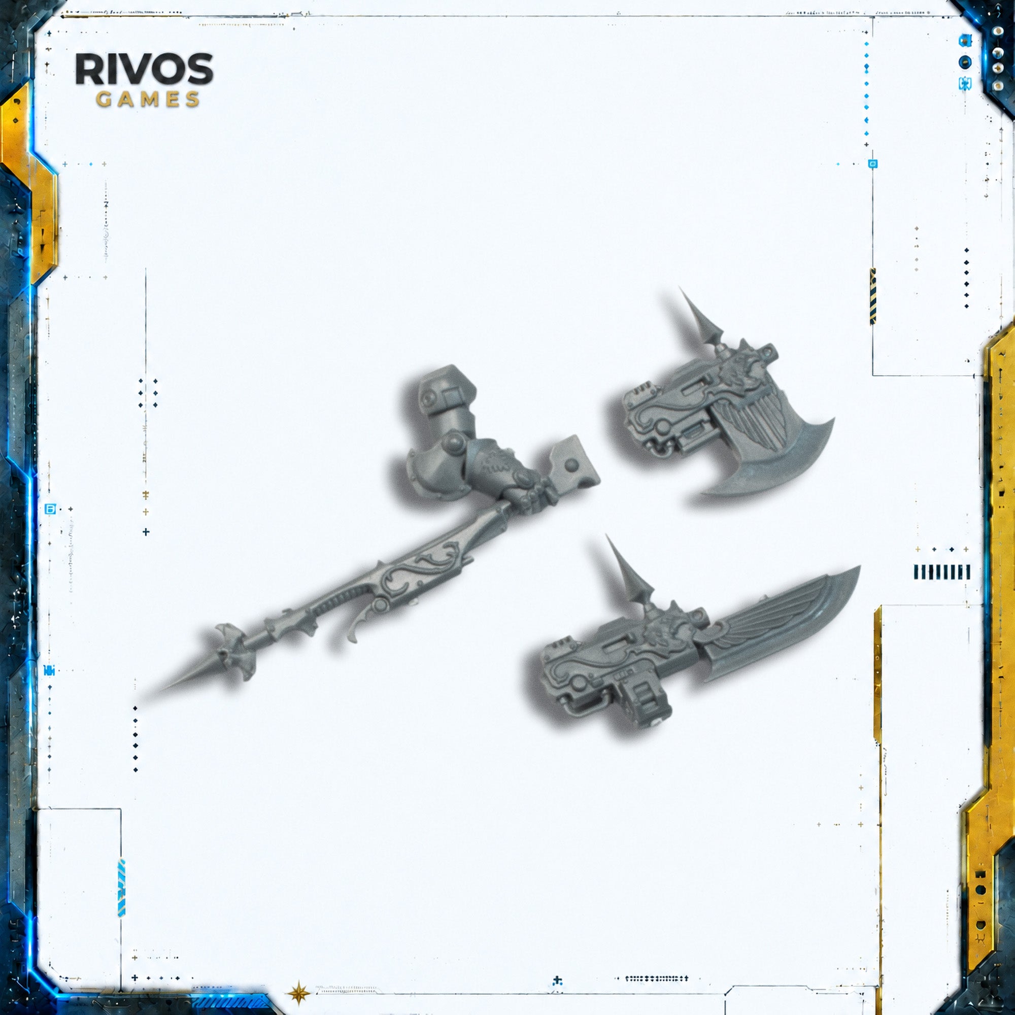 Warhammer 40K Adeptus Custodes Allarus Custodians Guardian Spear/Axe C - Bits (Bitz)