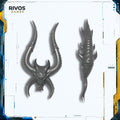 Warhammer Daemons of Khorne Bloodcrushers Bloodhunter Head - Bits (Bitz)