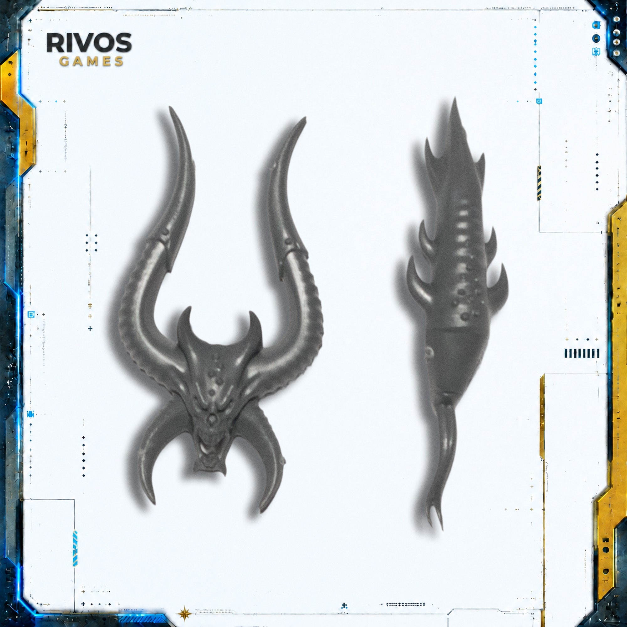 Warhammer Daemons of Khorne Bloodcrushers Bloodhunter Head - Bits (Bitz)
