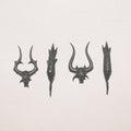 Daemons of Khorne Bloodcrushers Bloodletter Heads x 2 - Age of Sigmar - Spare Part