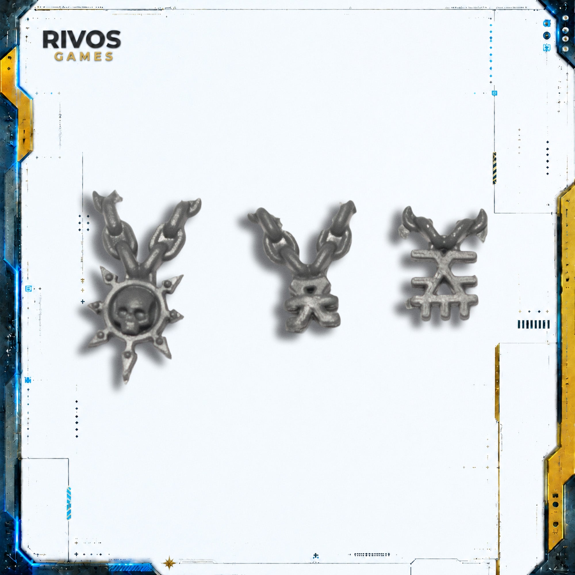 Warhammer Daemons of Khorne Bloodcrushers Necklace x 3 - Bits (Bitz)