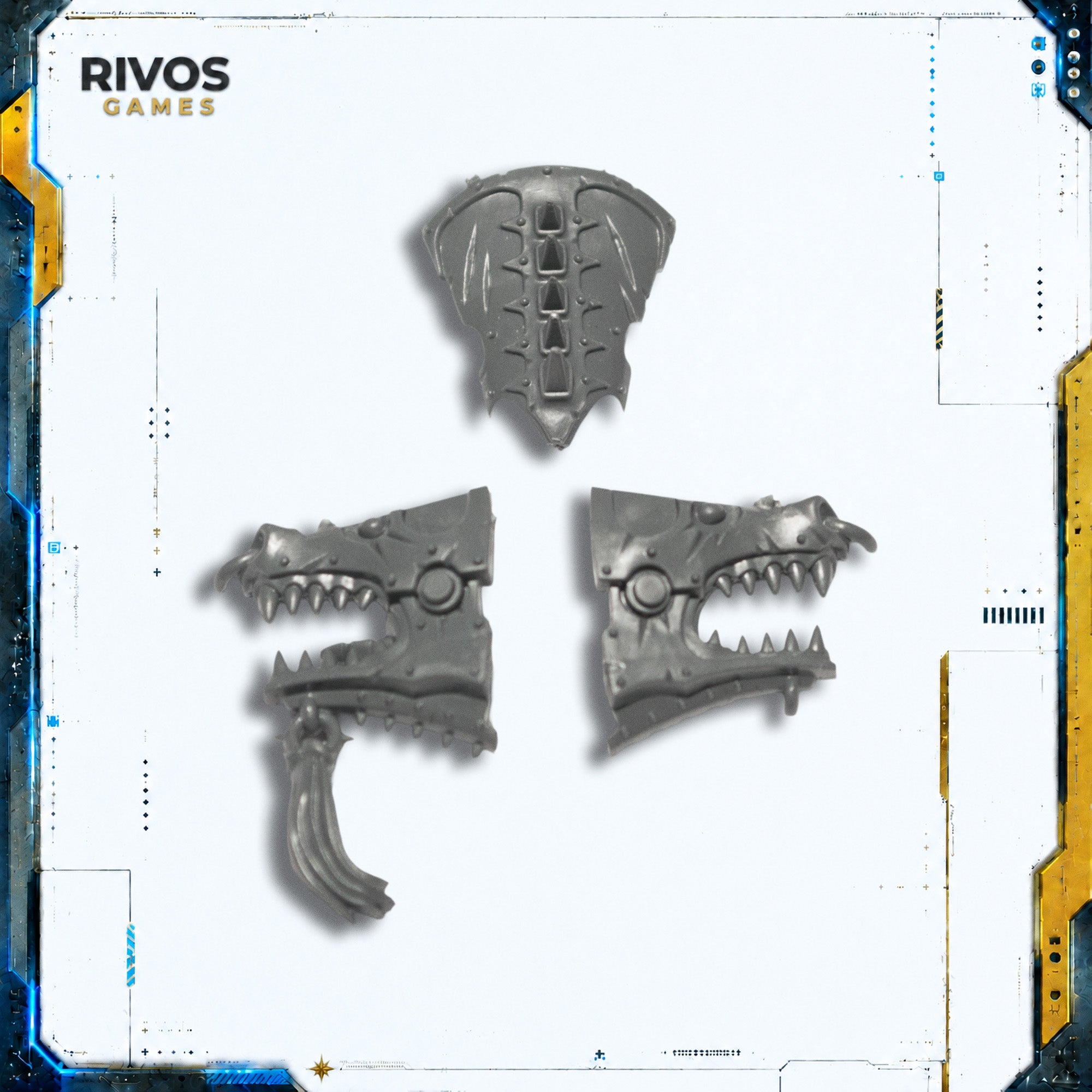 Warhammer Daemons of Khorne Bloodcrushers Head B - Bits (Bitz)