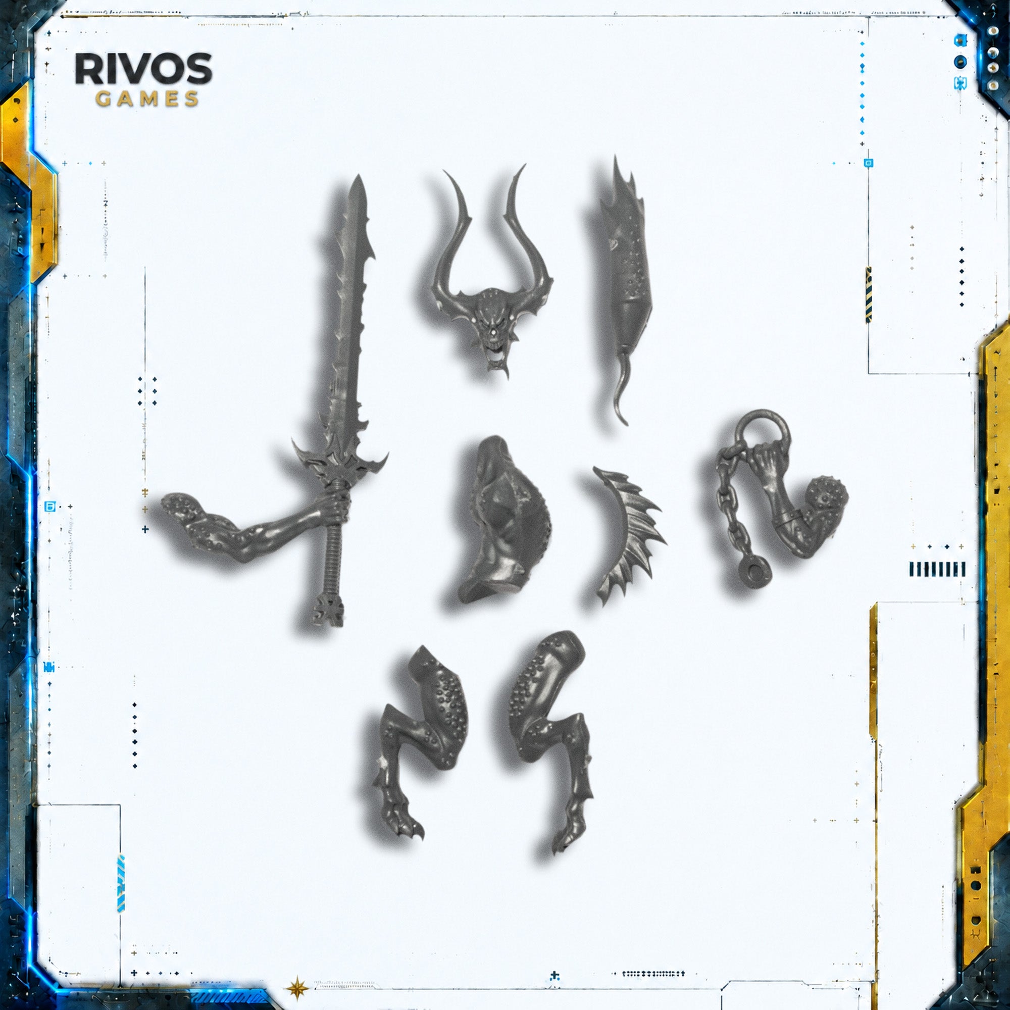 Warhammer Daemons of Khorne Skull Cannon Bloodletter A - Bits (Bitz)