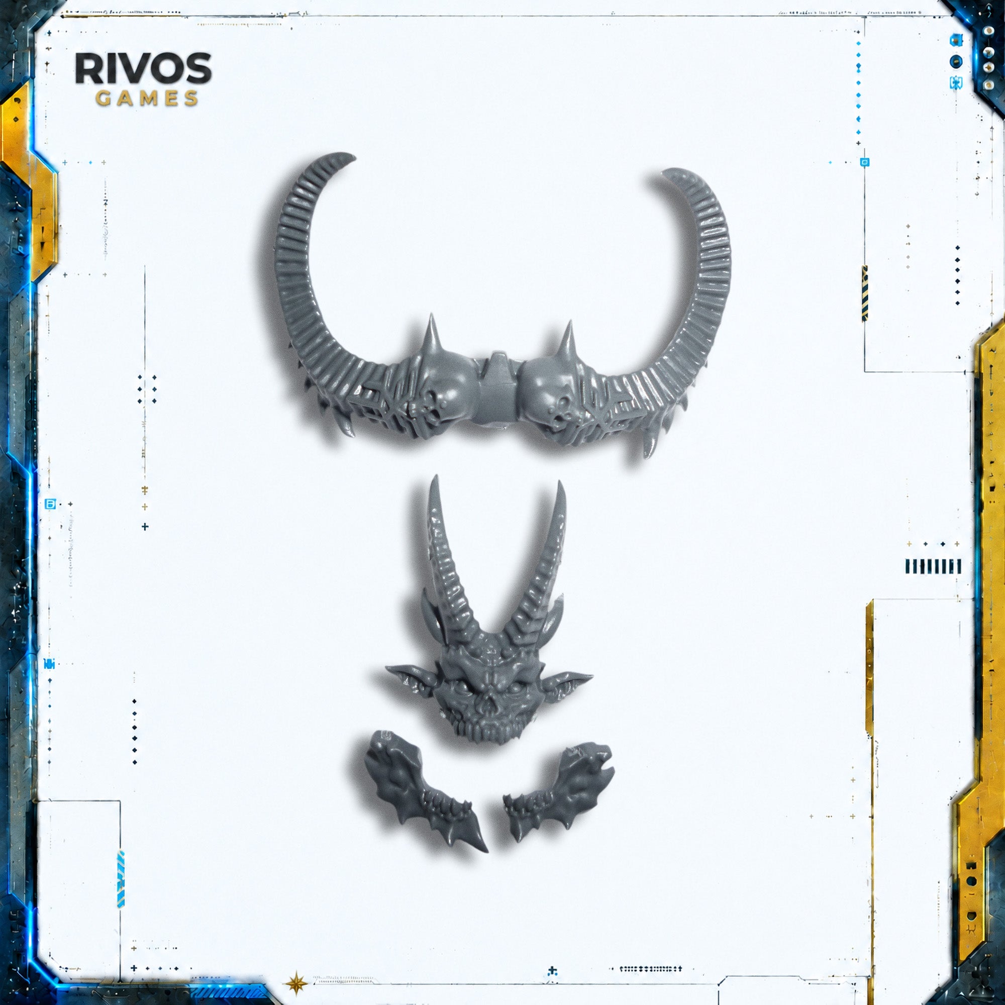 Warhammer Daemons of Khorne Bloodthirster Head C - Bits (Bitz)