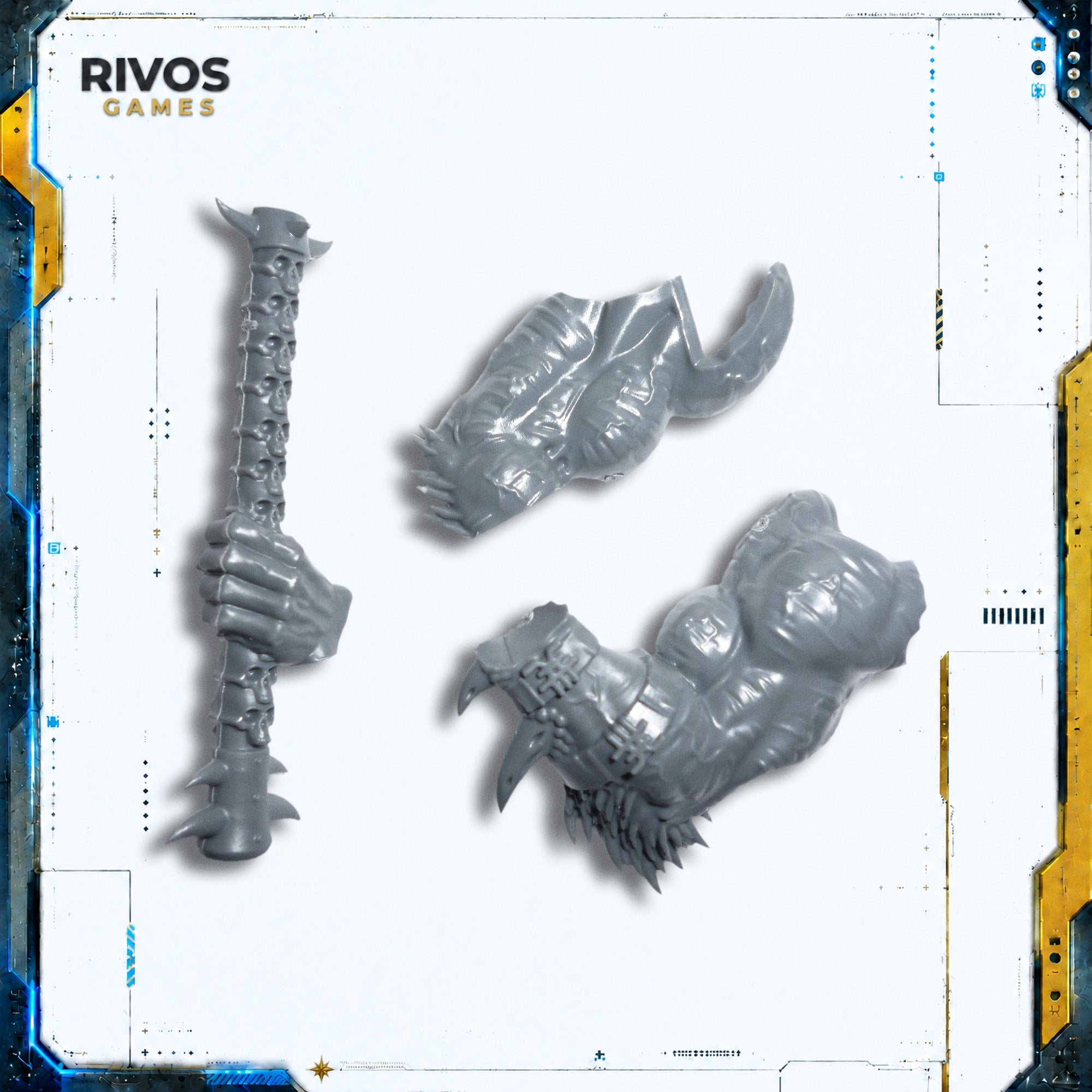 Warhammer Daemons of Khorne Bloodthirster Axe Handle - Bits (Bitz)