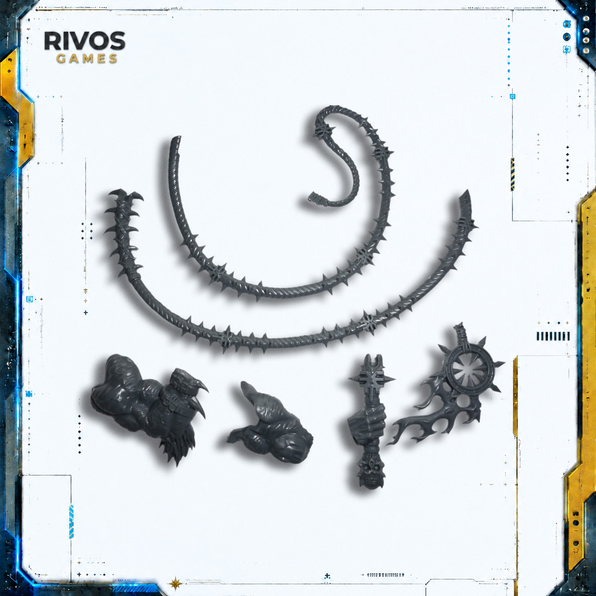 Warhammer Daemons of Khorne Bloodthirster Whip - Bits (Bitz)
