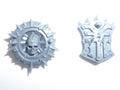 Warhammer Daemons of Khorne Bloodthirster Chest Shield x 2 Bits Bitz