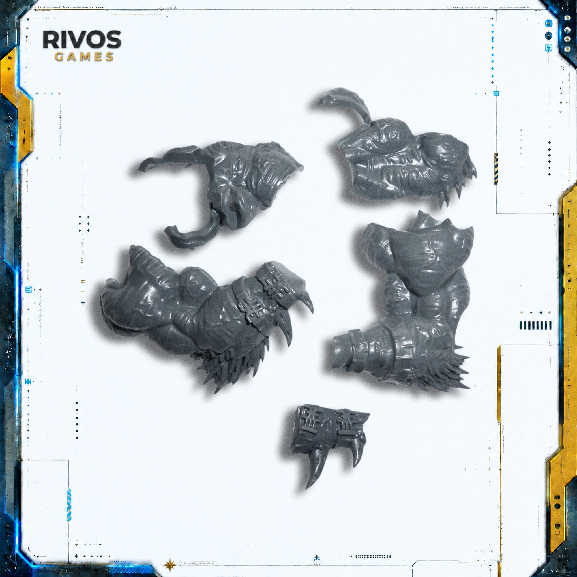 Warhammer Daemons of Khorne Bloodthirster Arms x 2 - Bits (Bitz)