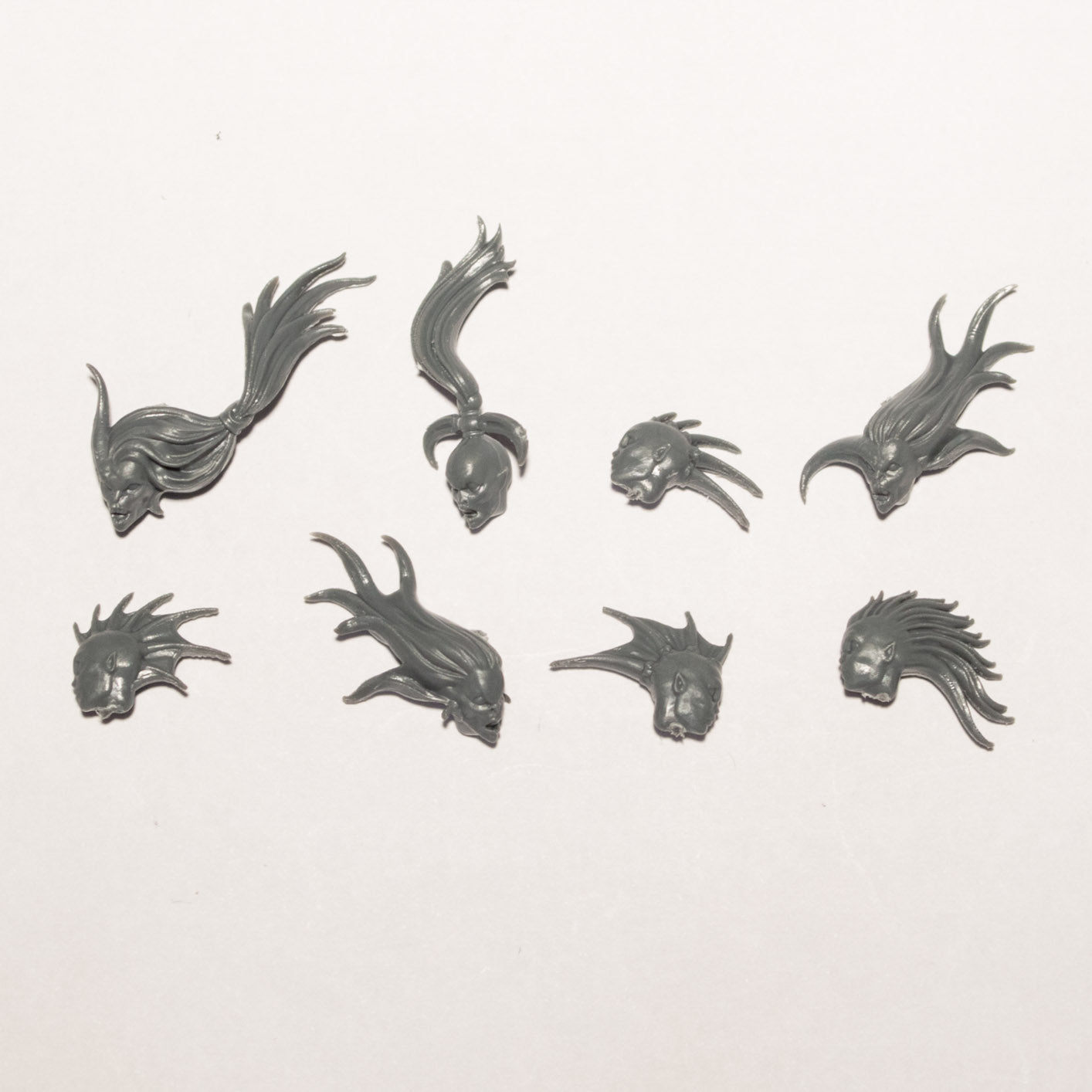 Daemons of Slaanesh Seekers of Slaanesh Heads x 8 - Age of Sigmar - Spare Part